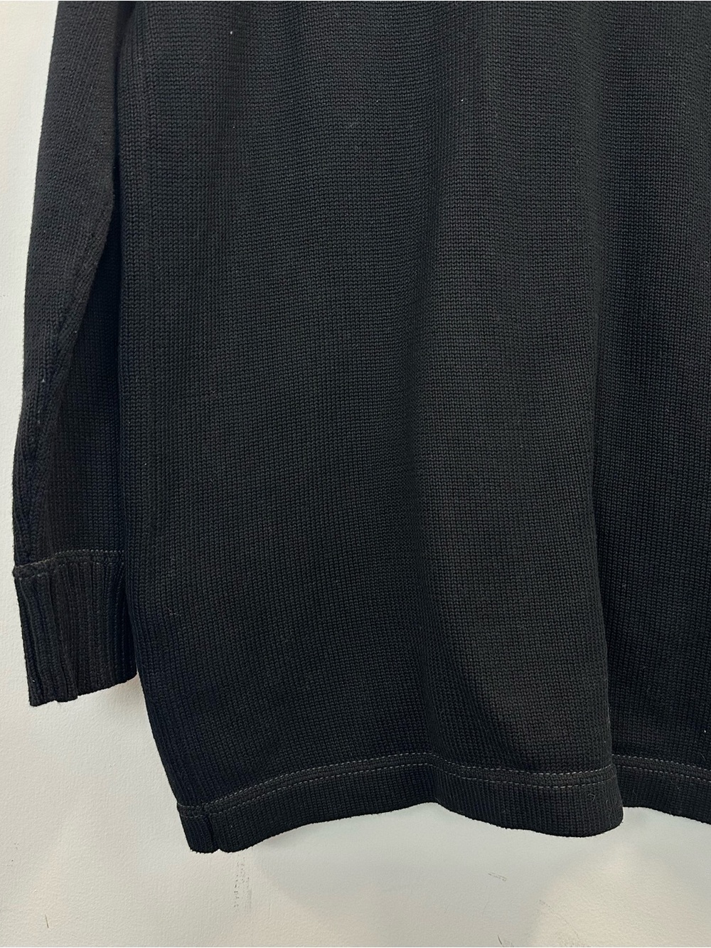 Polo Ralph Lauren Black Varsity-Style Cardigan with White Appliqué - Picture 10 of 14